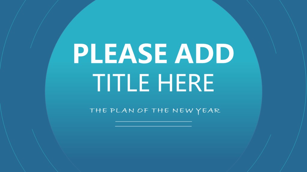 蓝色极简风商务通用ppt模板