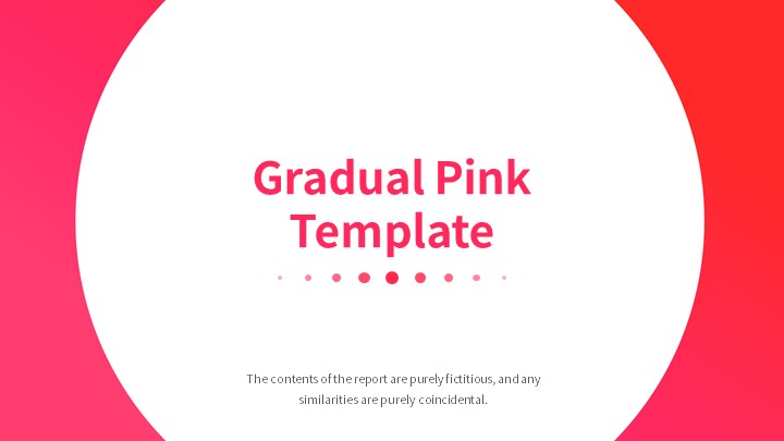 红色时尚简约模板