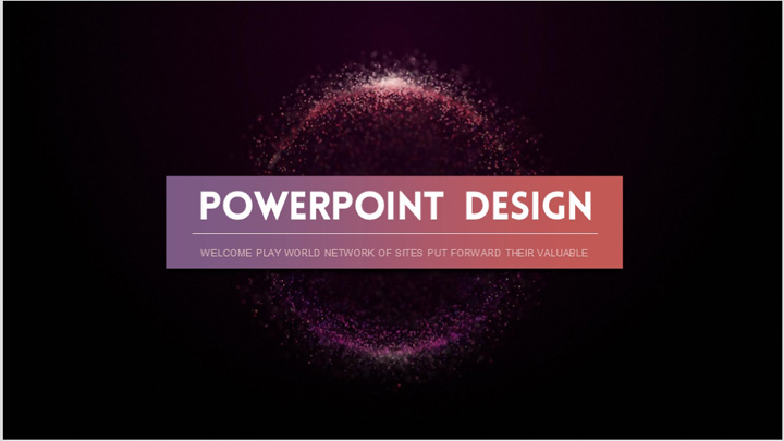 渐变欧美风格商务PPT模板