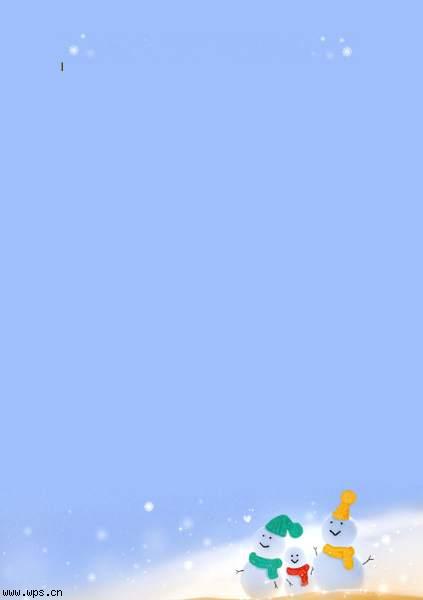 雪人仰望信纸