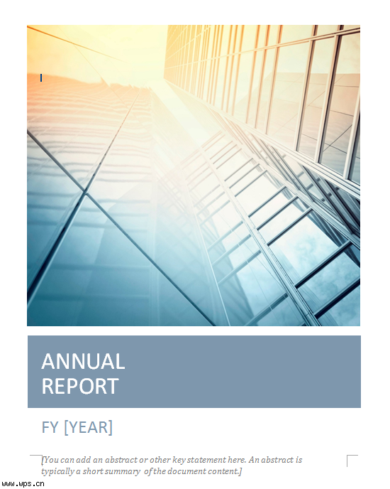 年度报告模板AnnualReport