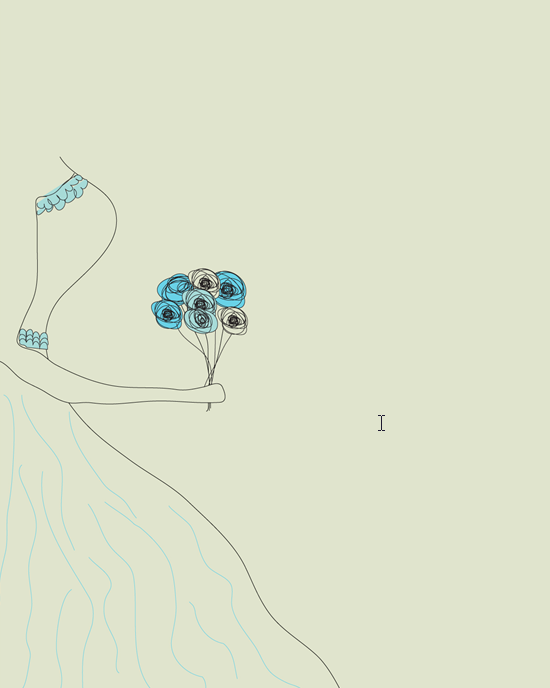 婚礼简笔画信纸