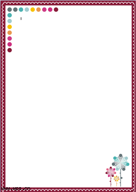 边框花纹信纸